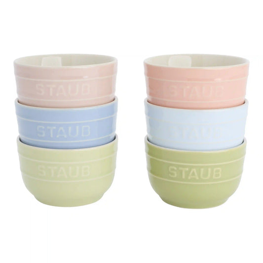 4-inch / 6-pc, Prep Bowl Set Macaron, Mixed Colors