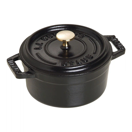 0.25 qt, Mini Round Dutch Oven, Matte Black