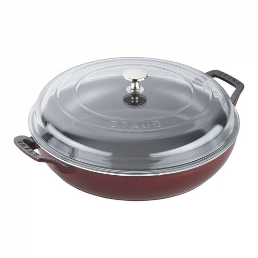 3.5 qt, Braiser With Glass Lid, Grenadine