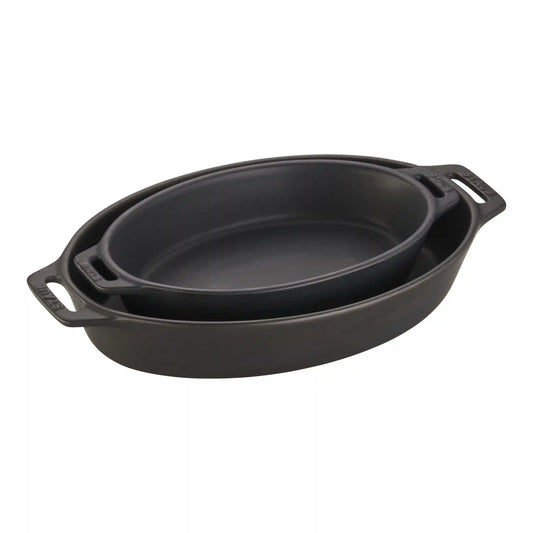 2-pc, Baking Dish Set, Matte Black