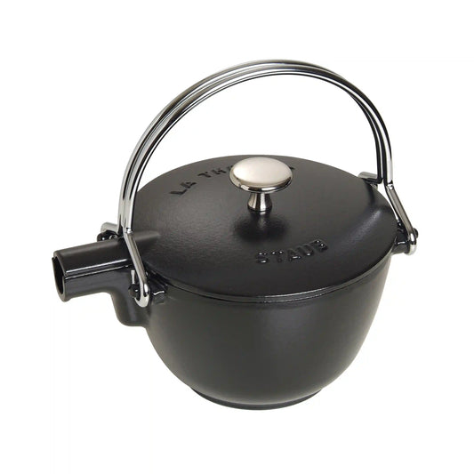 1 qt, Round, Tea Kettle, Matte Black