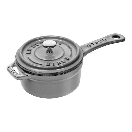 0.25 qt Mini Saucepan - Graphite Grey, Cast Iron