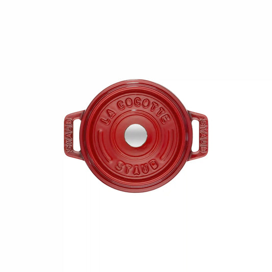 0.25 qt, Mini Round Cocotte, Cherry - Factory Second