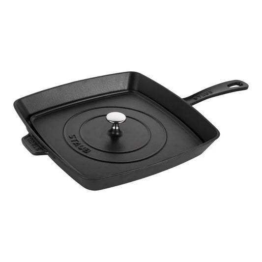 Square, Grill Press, Matte Black