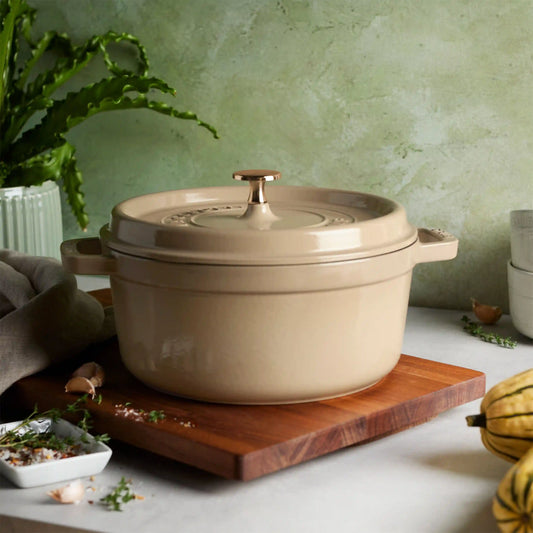 4 qt, Round, Cocotte, Sesame