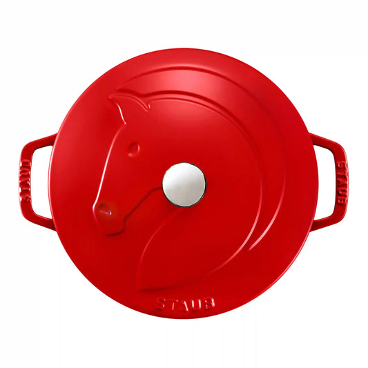 3.75 qt, Essential French Oven with Modern Horse Lid, Cherry - Factory Second
