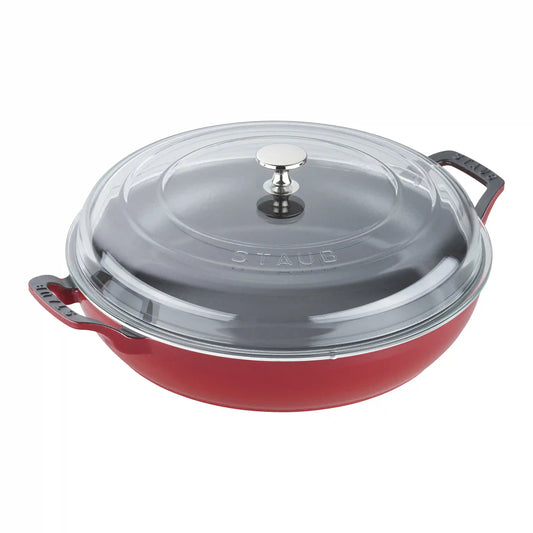 3.5 qt, Braiser With Glass Lid, Grenadine