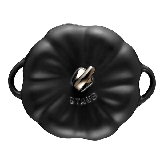 0.5 qt, Pumpkin, Petite Dutch Oven, Matte Black