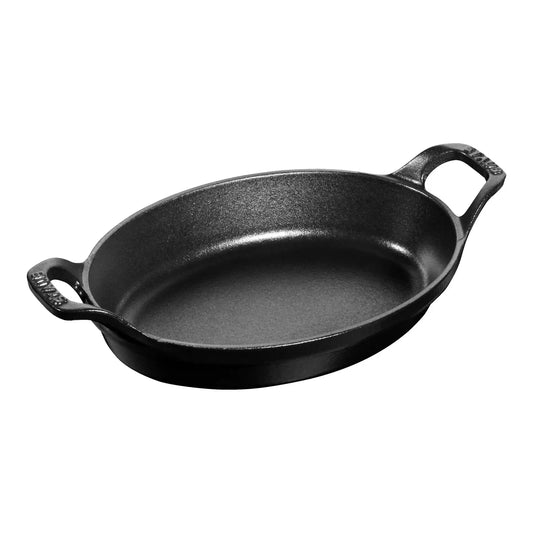 11-inch, Oval, Gratin Baking Dish, Matte Black