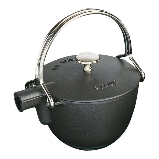 1 qt, Round, Tea Kettle, Matte Black