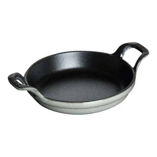 4.5-inch, Round, Mini Gratin Baking Dish, Matte Black