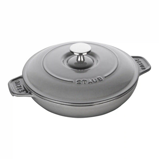 8-inch, Round, Covered Baking Dish With Lid, Graphite Grey