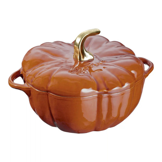 3.5 qt, Pumpkin, Dutch Oven With Gold Stem, Burnt Orange