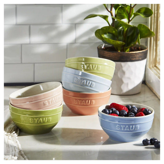 4.5-inch / 6-pc, Bowl set macaron, Mixed Colors