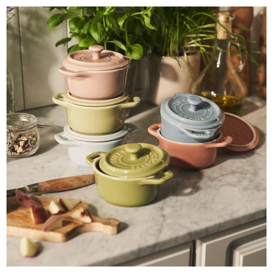 6-pc, Mini Round Dutch Oven Set Macaron, Mixed Colors