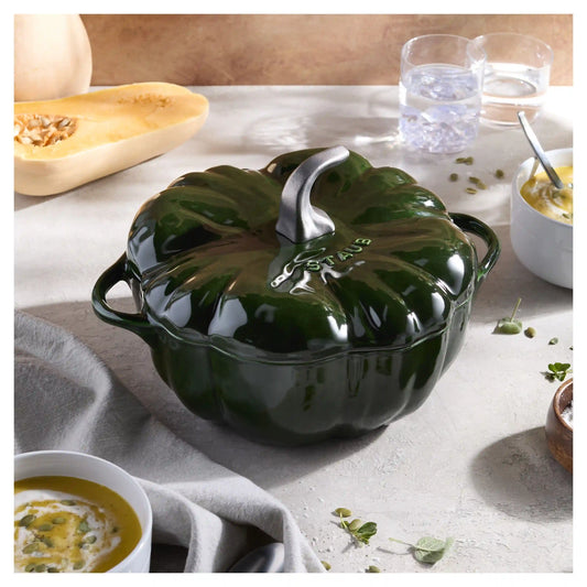 3.5 qt, Pumpkin, Dutch Oven With Stainless Steel Stem, Basil