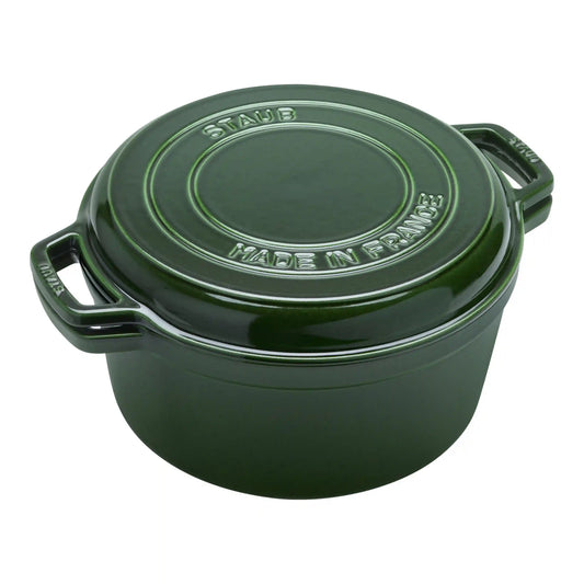 6.5 qt, Braise and Grill Dutch Oven Set, Basil